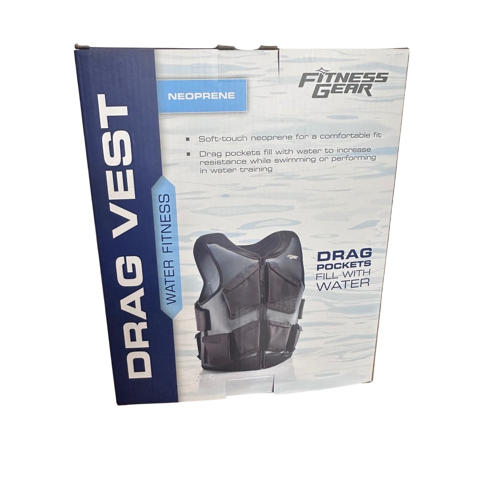 Fitness Gear‎ Water Fitness Drag Vest Neoprene Resistance Swim Training WTB00339